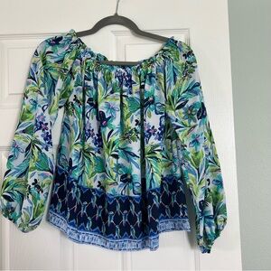 Lilly Pulitzer Off Shoulder Blouse